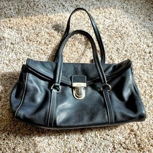 Prada black leather satchel